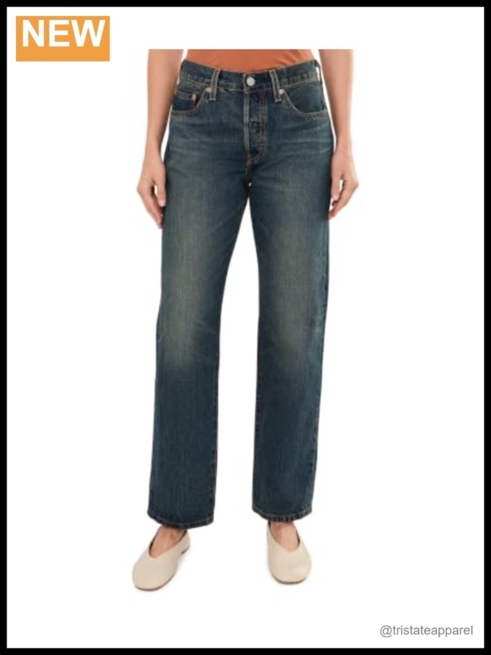 Levi's 501 '90s Jeans Mid Rise Straight Leg Selvedge Denim